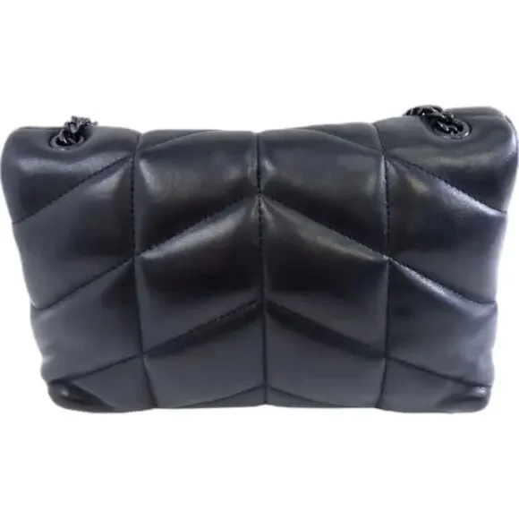 💎✨BEAUTIFUL✨💎 Authentic SAINT LAURENT YSL Leather Puffer Toy Bag Black - Picture 4 of 7